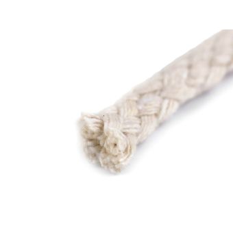 Bavlněná pletená šňůra / provaz MACRAMÉ, režná, návin 100m, průměr 4mm