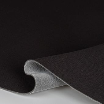 Potahová látka na STROPNICI do auta AUTOMOTIVE UPHOLSTERY LACOSTA GRAFIT, antracitová, tloušťka 3 mm, s molitanem a síťkou, š.180cm (látka v metráži)