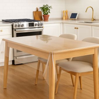 Ubrus PVC průhledný 0009, bez vzoru, š.140cm (metráž)