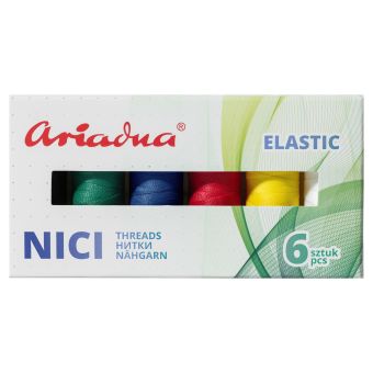 Sada elastických nití ELASTIC ARTYN FLEX 120/180m Sport, mix barev, návin 180m, 6 kusů v balení