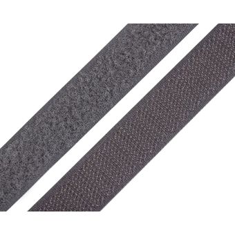Suchý zip háček + plyš 740843/306 šedý, šířka 2cm (v metráži)