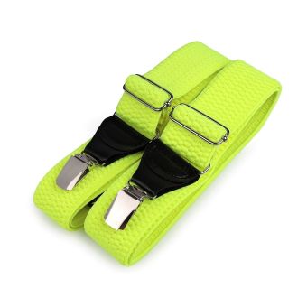 Šle pánské s texturou NEONOVÉ ŽLUTÉ, délka 120cm, šíře 4cm, tvar Y, 650367/01