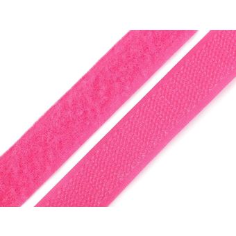 Suchý zip háček + plyš 740843/516 sytě růžový, šířka 2cm (v metráži)