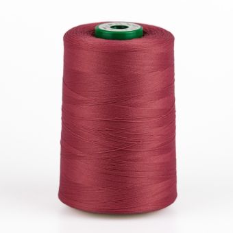Texturovaná poylesterová, pružná chemlonová nit POLYTEX 90 pro overlocky/průmyslové/klasické šicí stroje, 377 tmavě starorůžová, návin 5000m
