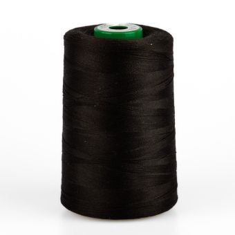 Texturovaná poylesterová, pružná chemlonová nit POLYTEX 90 pro overlocky/průmyslové/klasické šicí stroje, 779 nejtmavší hnědá, návin 5000m