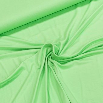 Viskózový úplet UNI B-EMM-180, jednobarevný světle zelený, š.150cm (látka v metráži)