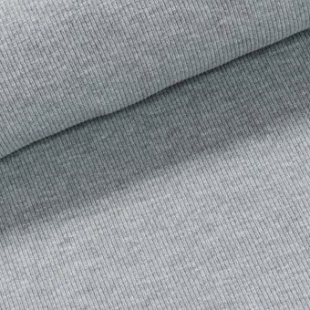 Žebrovaný bavlněný úplet 6222 5004 středně hrubý, světle šedý melír, š.108cm, (látka v metráži)
