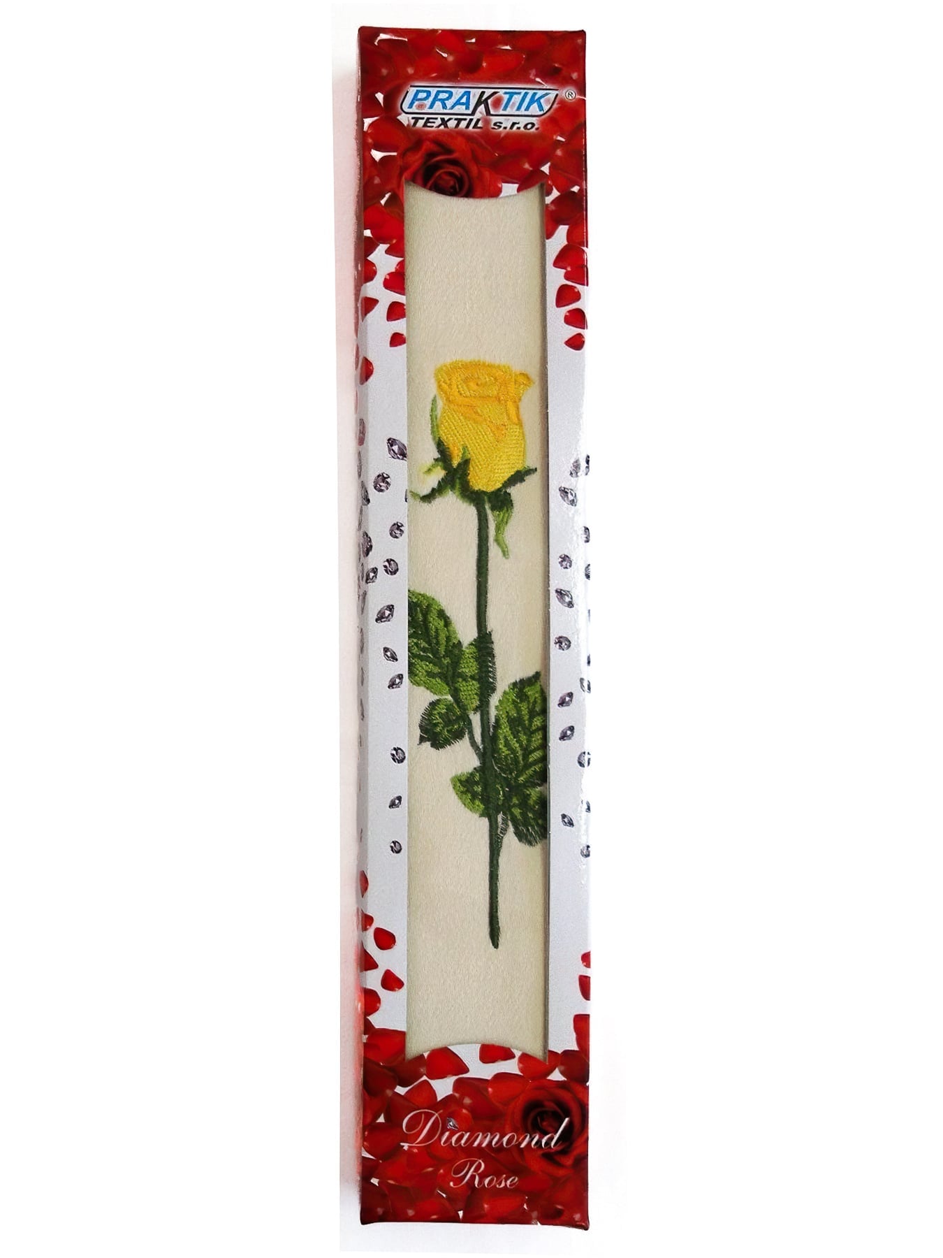 Praktik Dárkové balení froté ručníku 02, žlutá růže, 50x90cm 1 kus