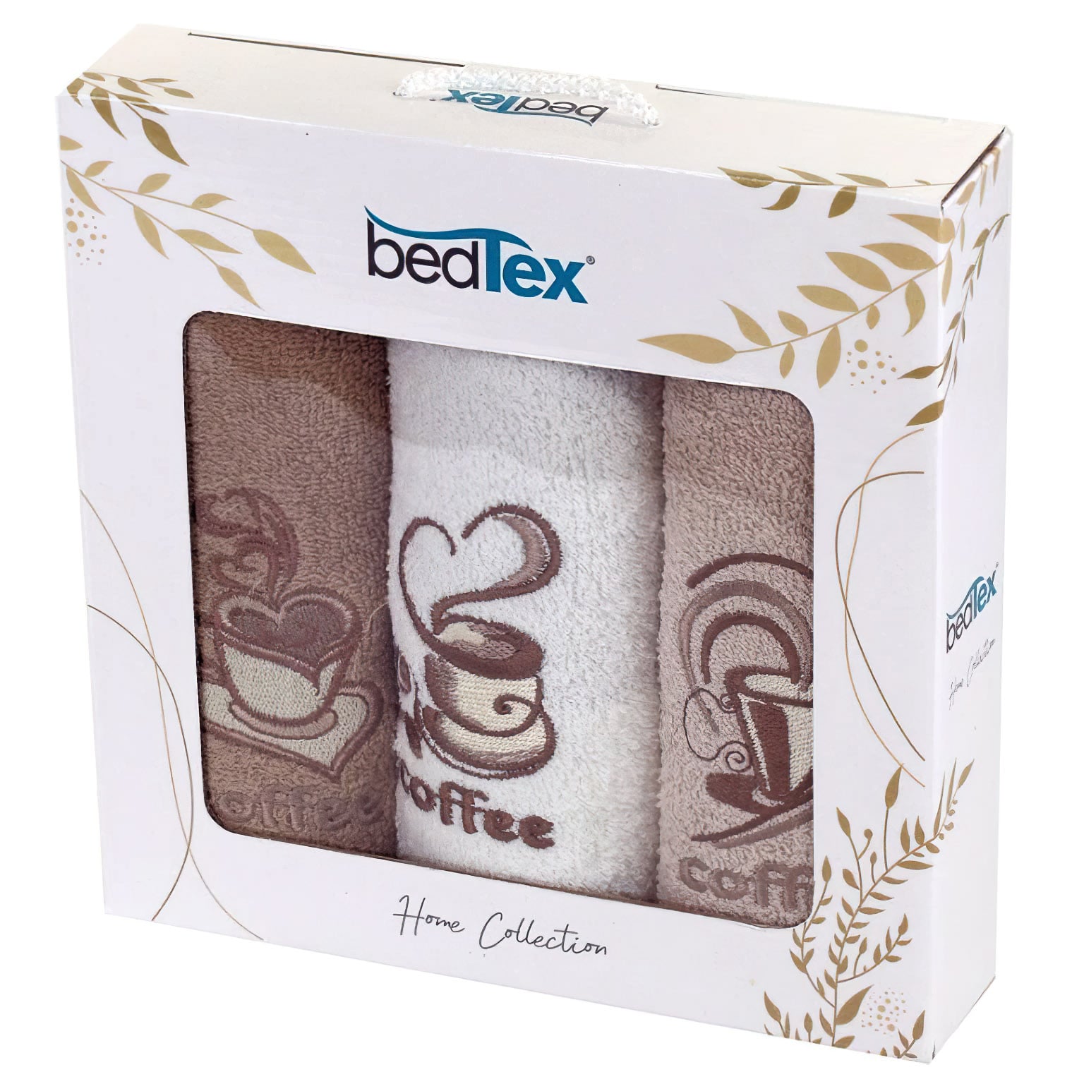 TipTrade s.r.o. Dárková sada froté ručníčků 3 ks Čas na kávu