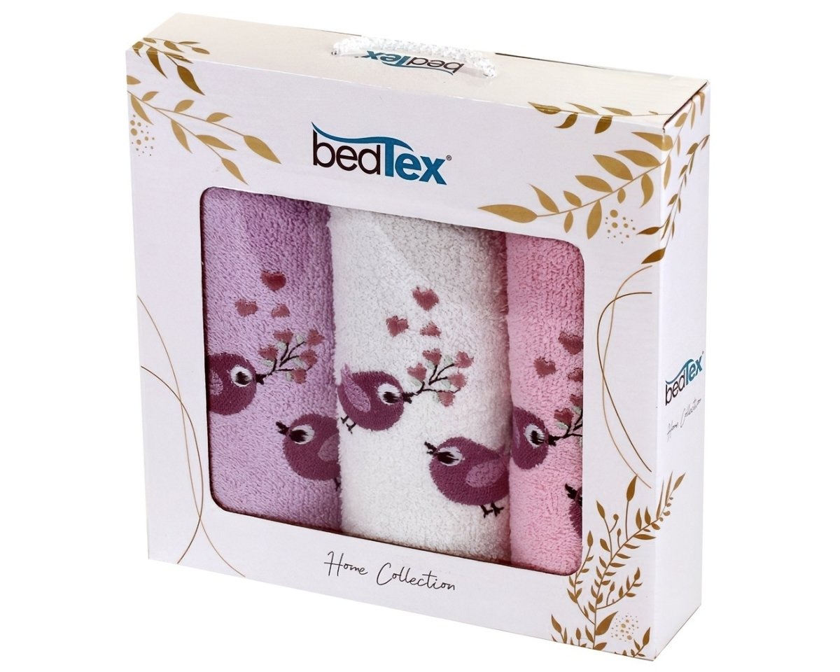 TipTrade s.r.o. Dárková sada froté ručníčků 3 ks Ptáčci