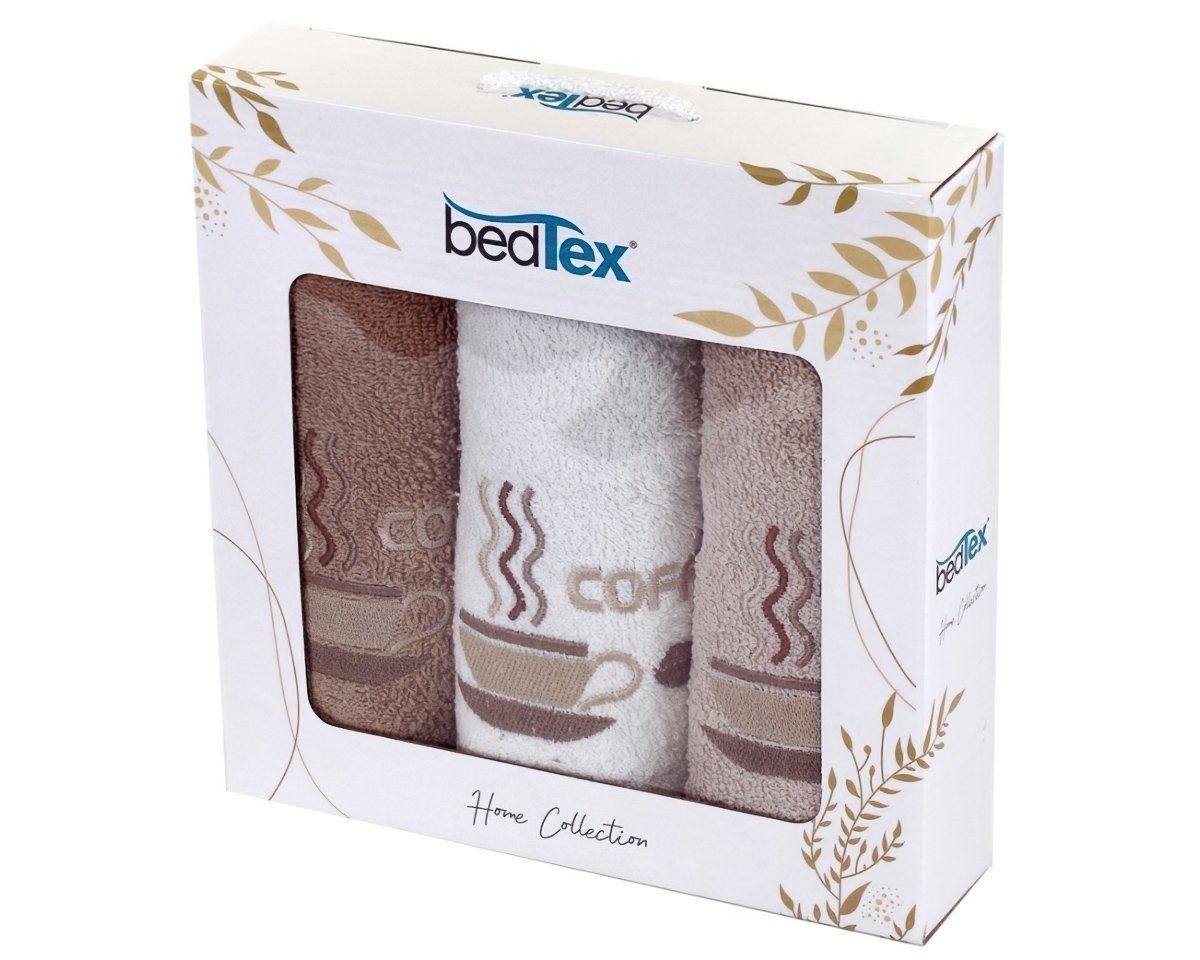 TipTrade s.r.o. Dárková sada froté ručníčků 3 ks Ranní káva