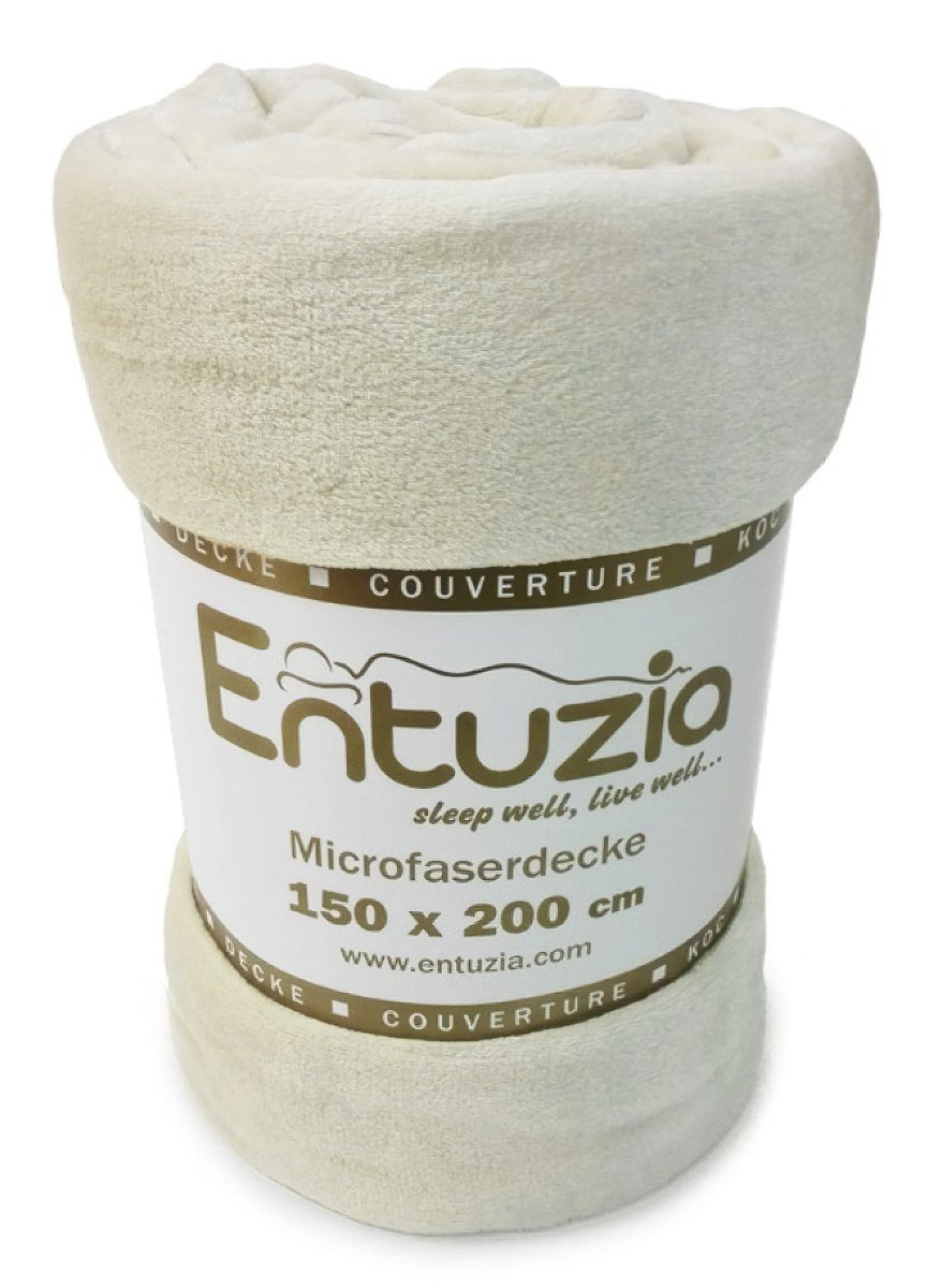 Entuzia BAR deka mikroflanel smetanová, 150x200cm