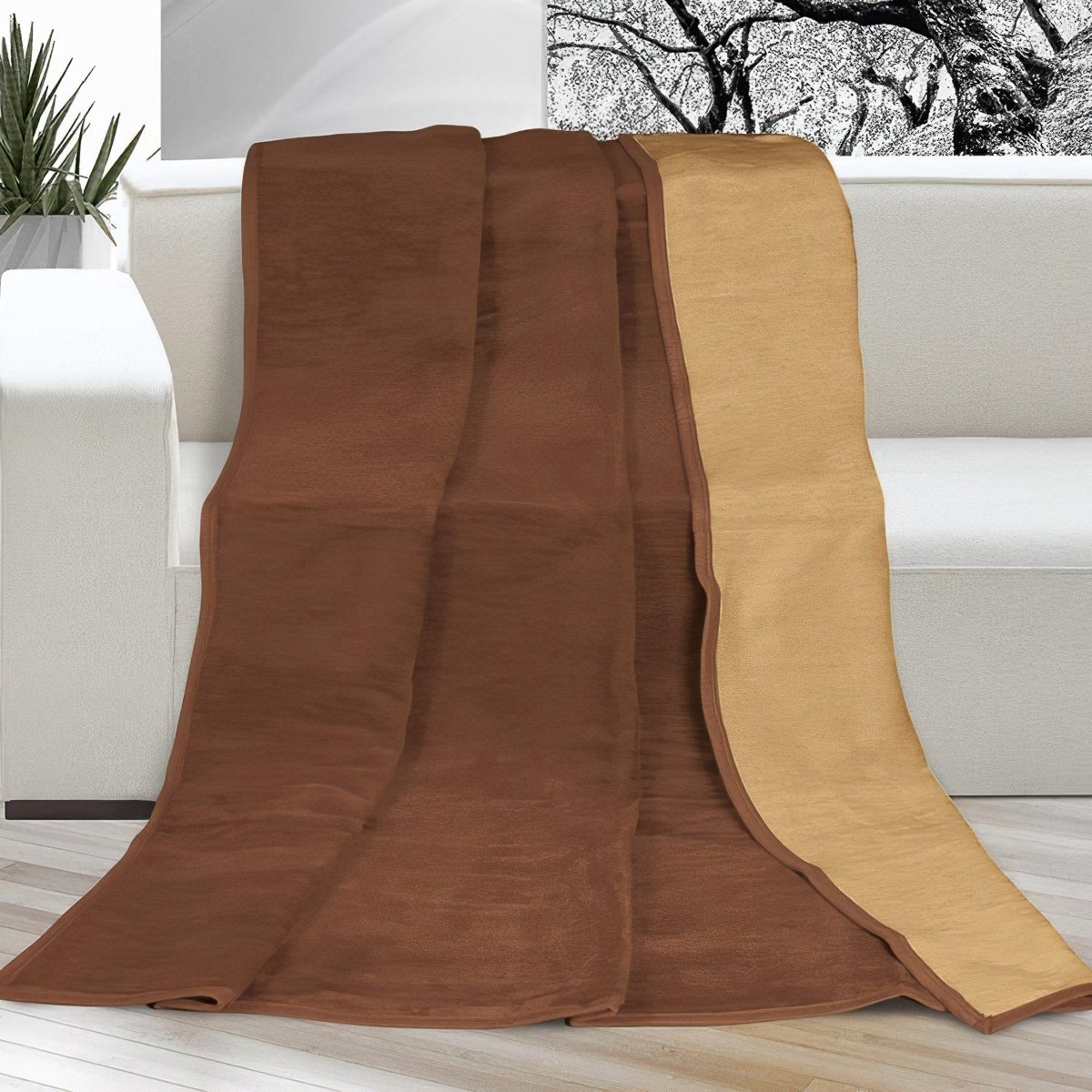 Bellatex Deka jednobarevná 150x200cm čokoládová / oříšková