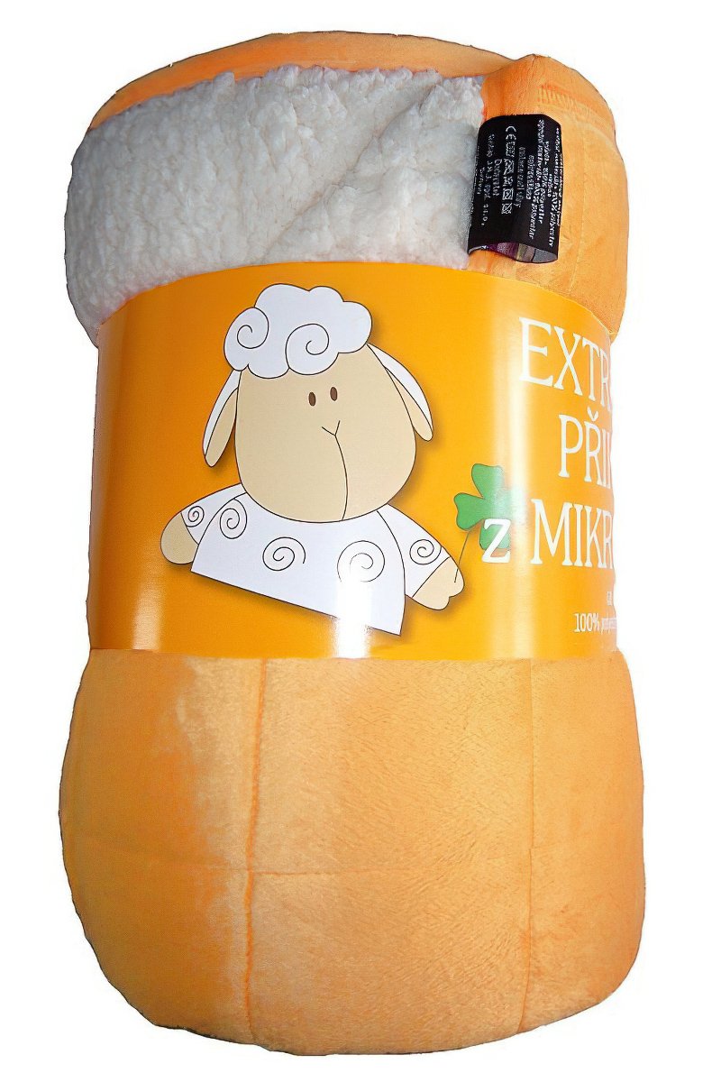 Svitap Deka mikrovlákno Ovce prošev oranžová Varianta: Deka mikrovlákno Ovce prošev oranžová 150x200 cm