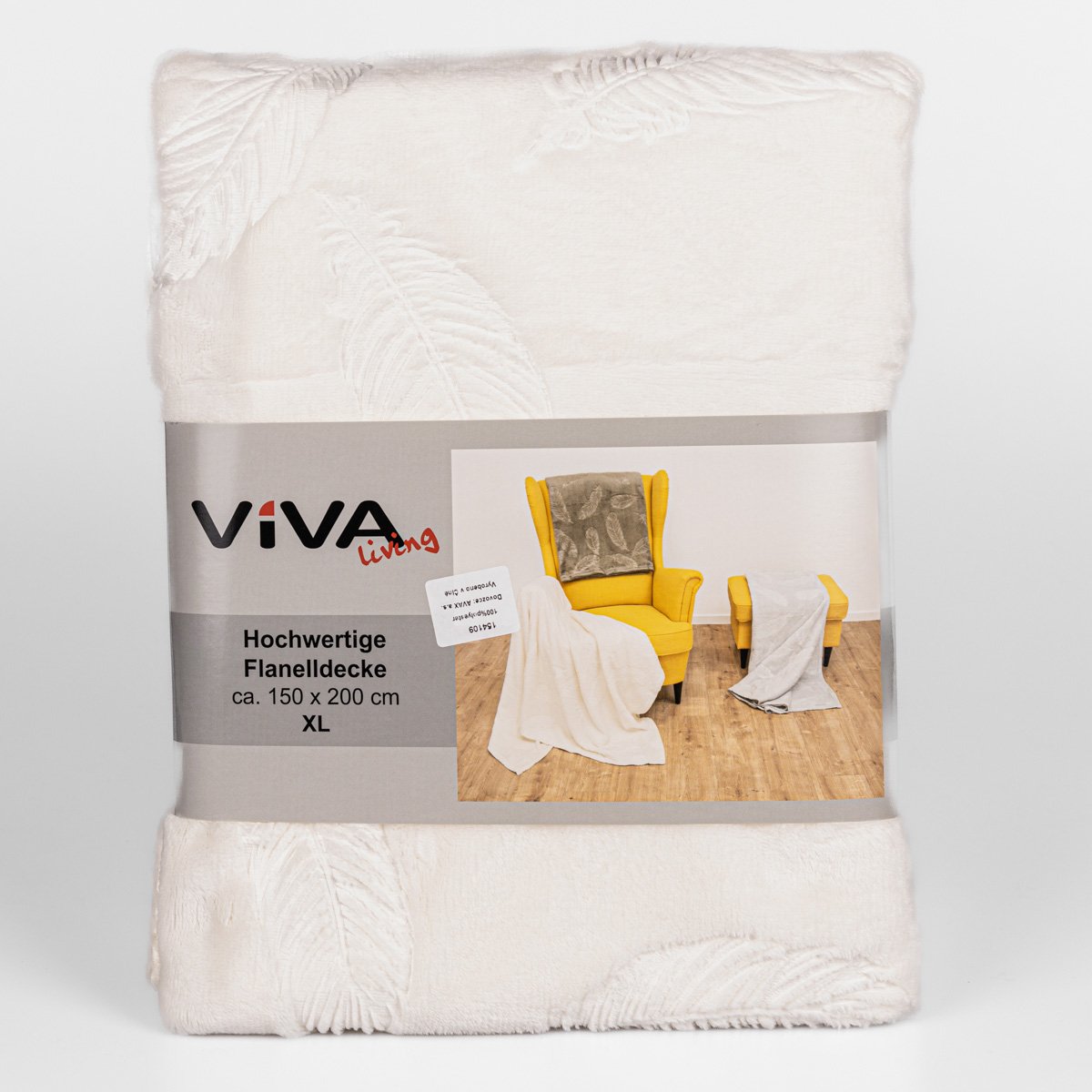 Avax deka mikroflanel PEŘÍČKO, smetanová, 150x200cm