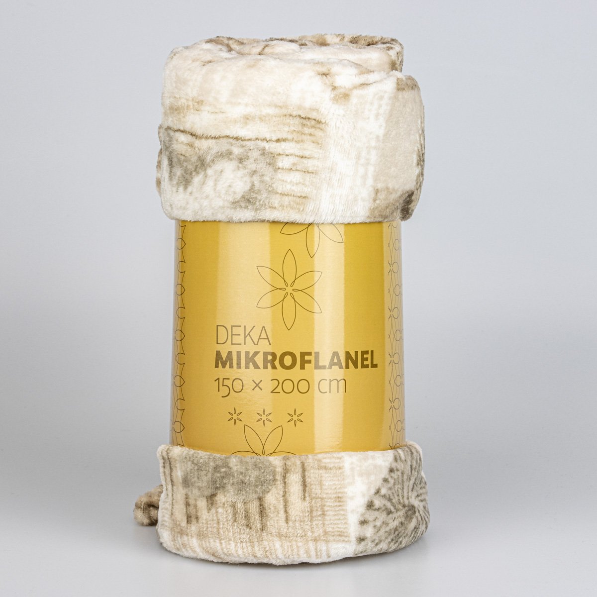 Quentin deka mikroflanel QUENTIN QK-149 béžová srdce, 150x200cm