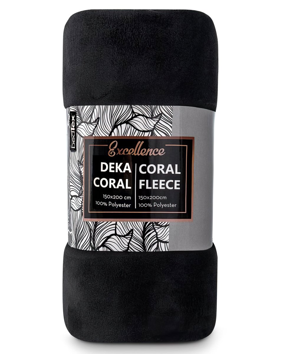 BedTex Deka mikroplyš 150x200 cm Černá