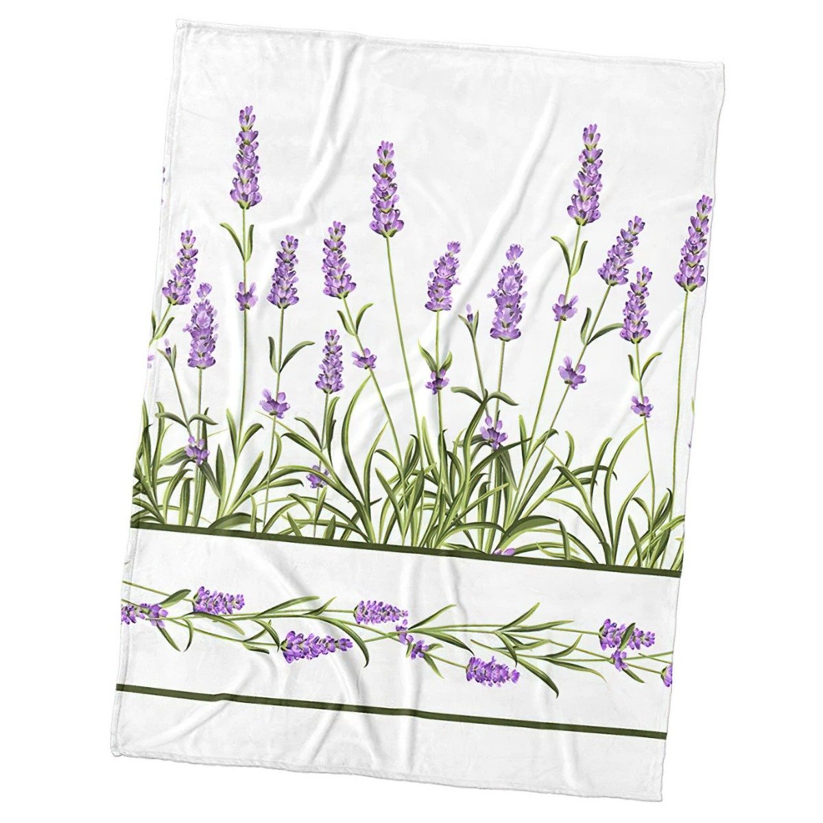 TipTrade s.r.o. Mikroplyšová deka Levandulová Zahrada 150x200 cm