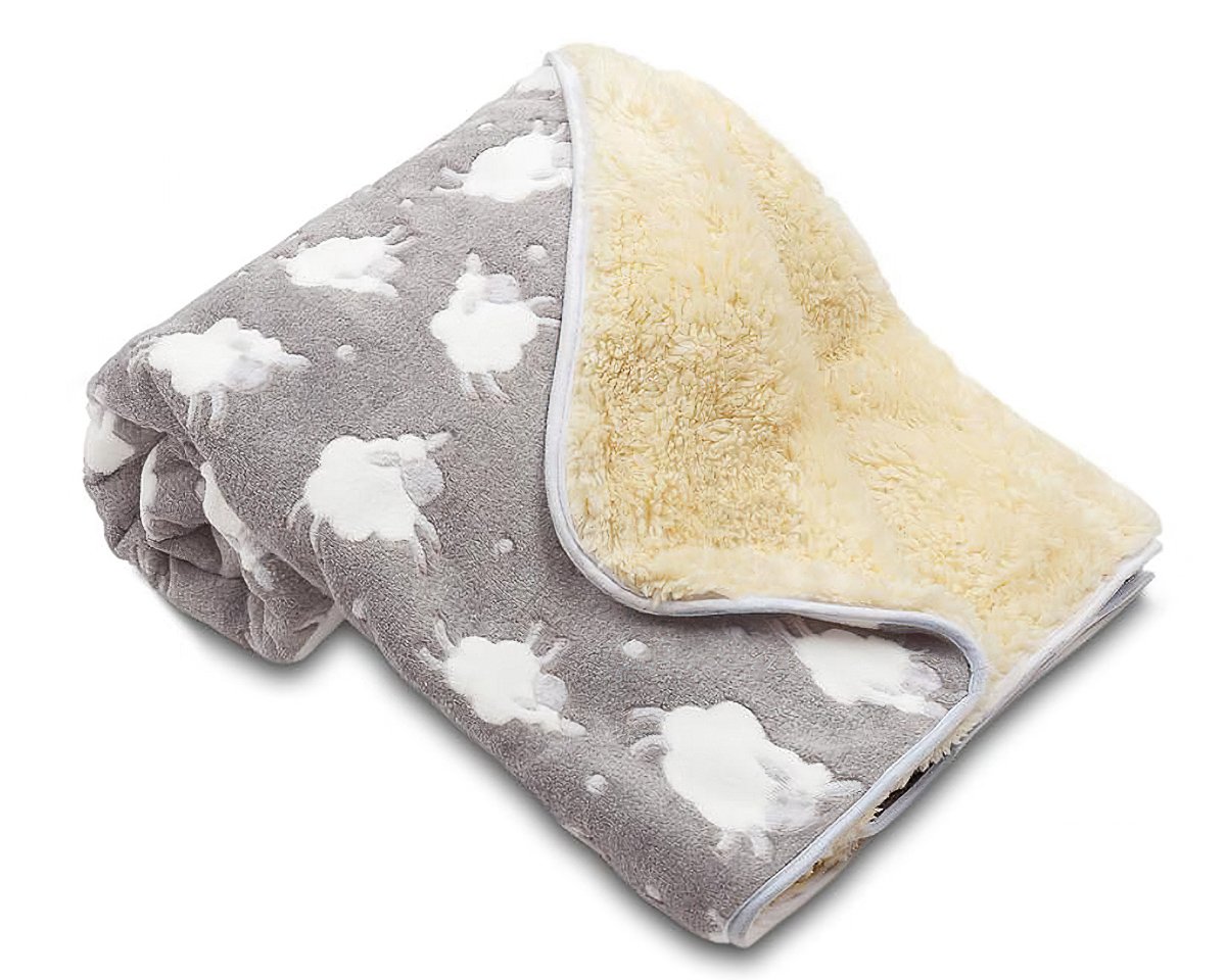Svitap Dětská deka Ovečka s ovečkami světle šedá Varianta: Dětská deka Ovečka s ovečkami světle šedá 100x150 cm