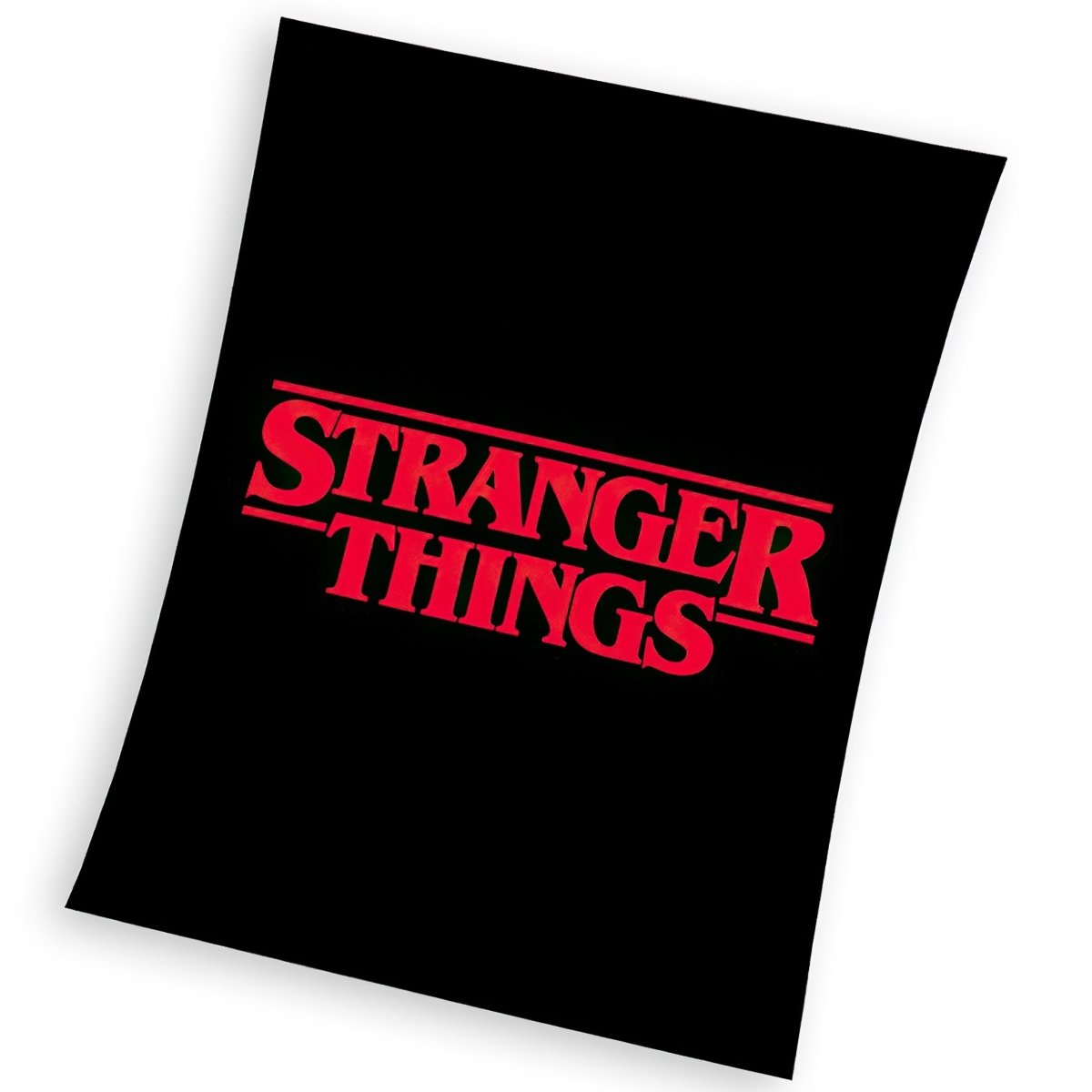 Carbotex Dětská deka Stranger Things Black 130x170 cm