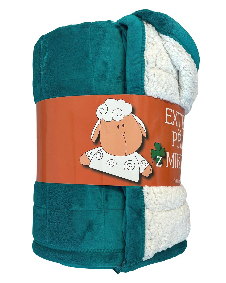 Svitap Deka mikrovlákno Ovce prošev petrolej Varianta: Deka mikrovlákno Ovce prošev petrolej 150x200 cm