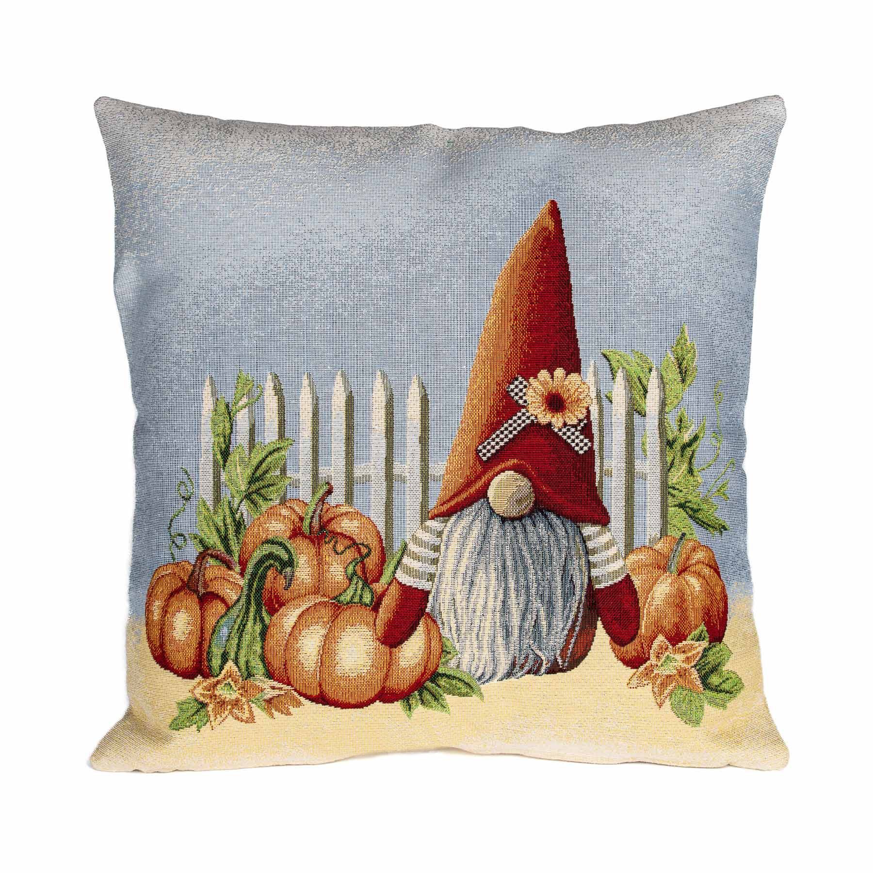 Dekoratex Dekorační povlak na polštářek RETRO DÝNĚ A SKŘÍTEK, modrá, 45x45cm