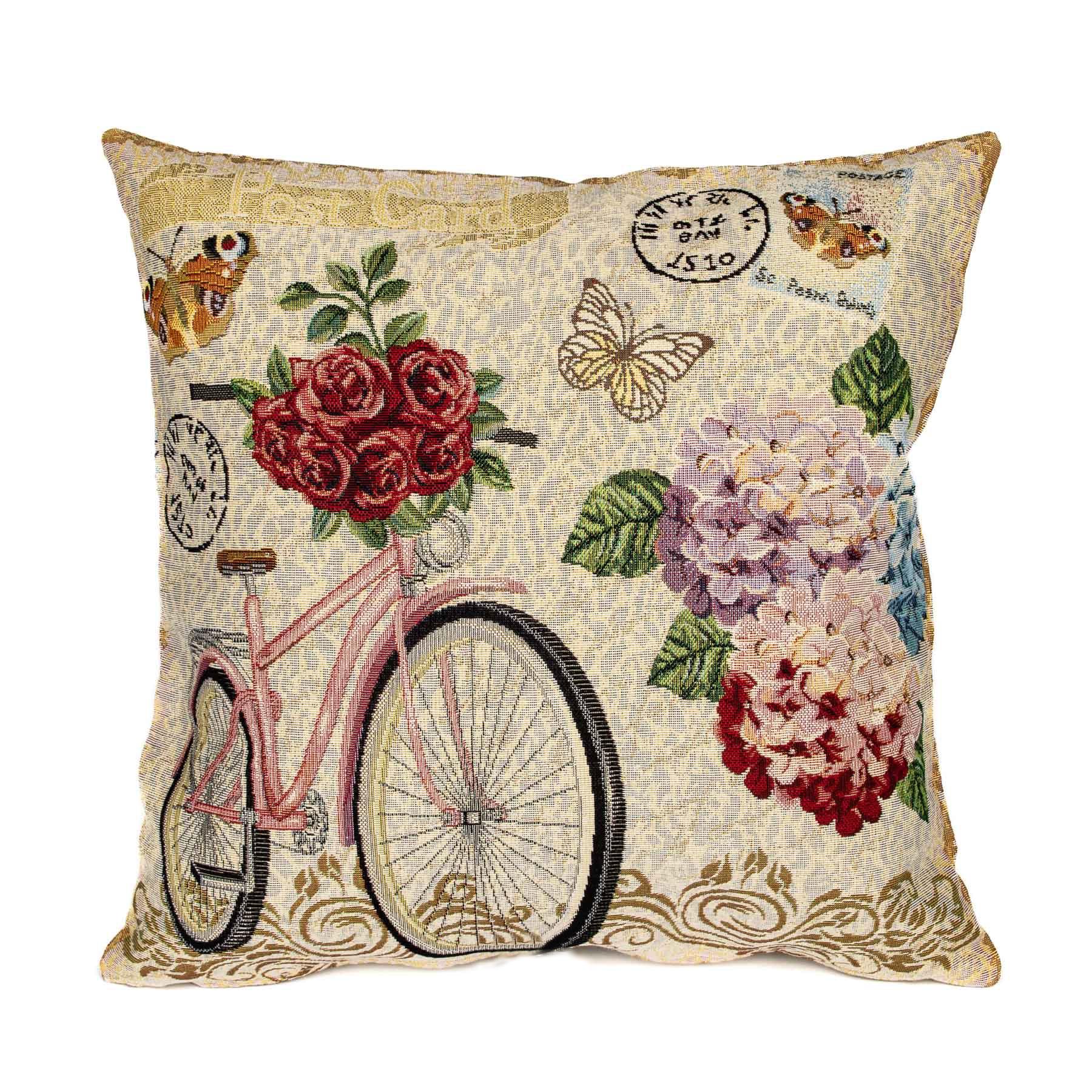 Dekoratex Dekorační povlak na polštářek RETRO RŮŽOVÉ KOLO, 45x45cm