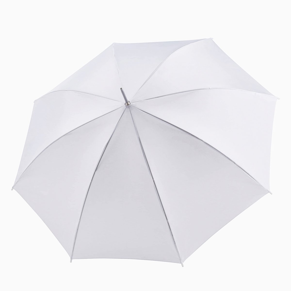 Doppler bílý / svatební deštník 74063WE, holový, vystřelovací, délka 86cm