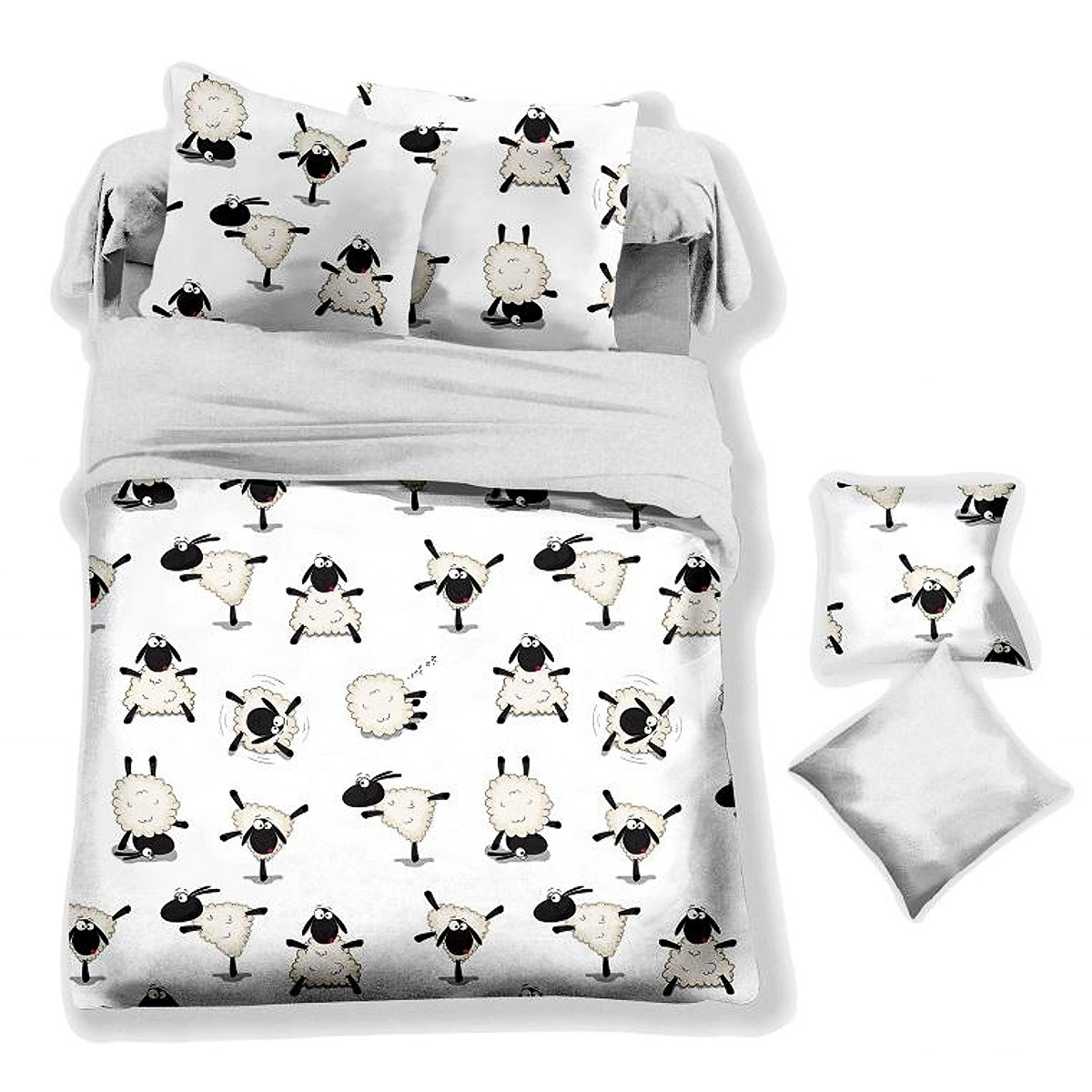 Svitap Povlečení mikroflanel Ovečky Varianta: Povlečení mikroflanel Ovečky 140x200, 70x90 cm