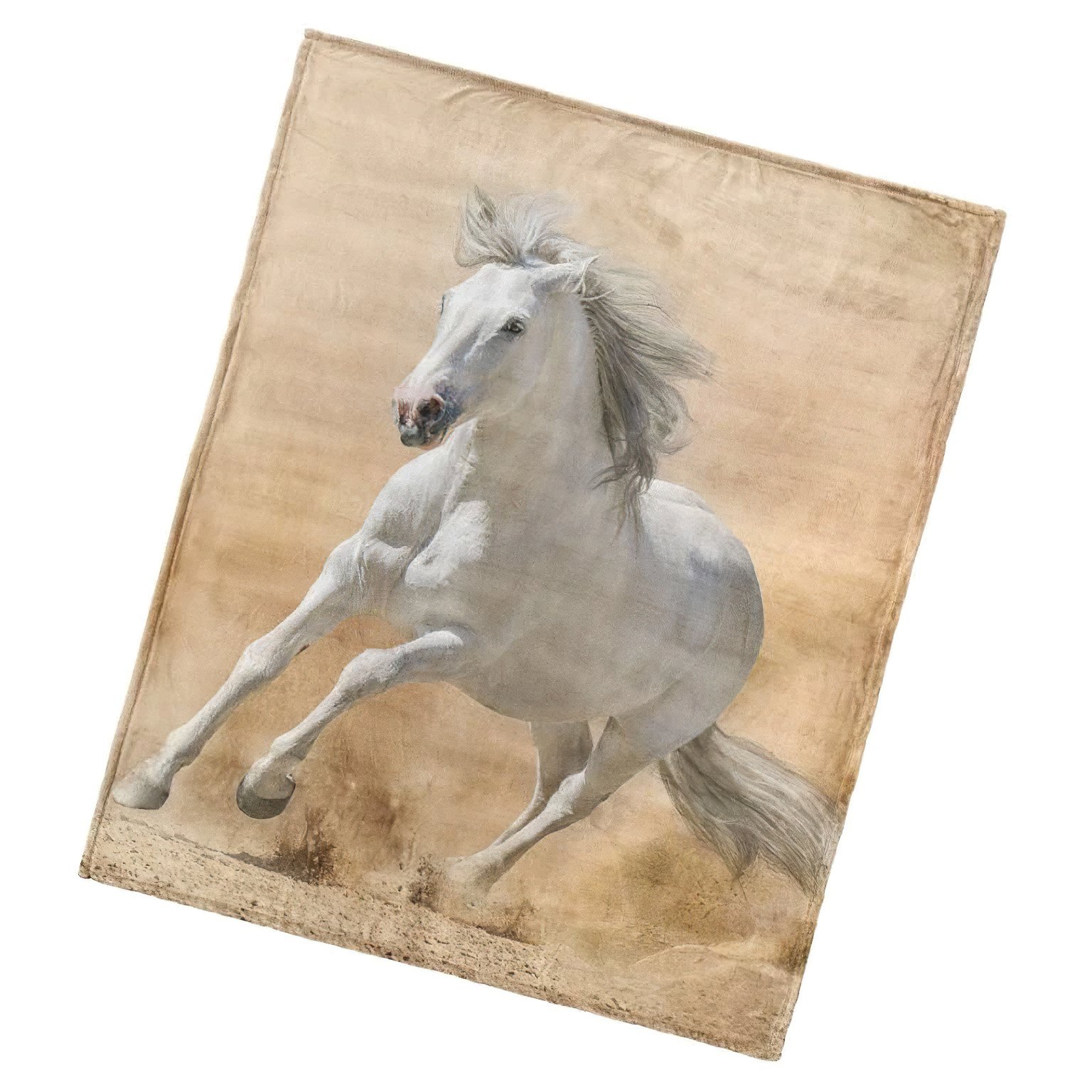 TipTrade s.r.o. Mikroplyšová deka Kůň Bělouš 130x160 cm