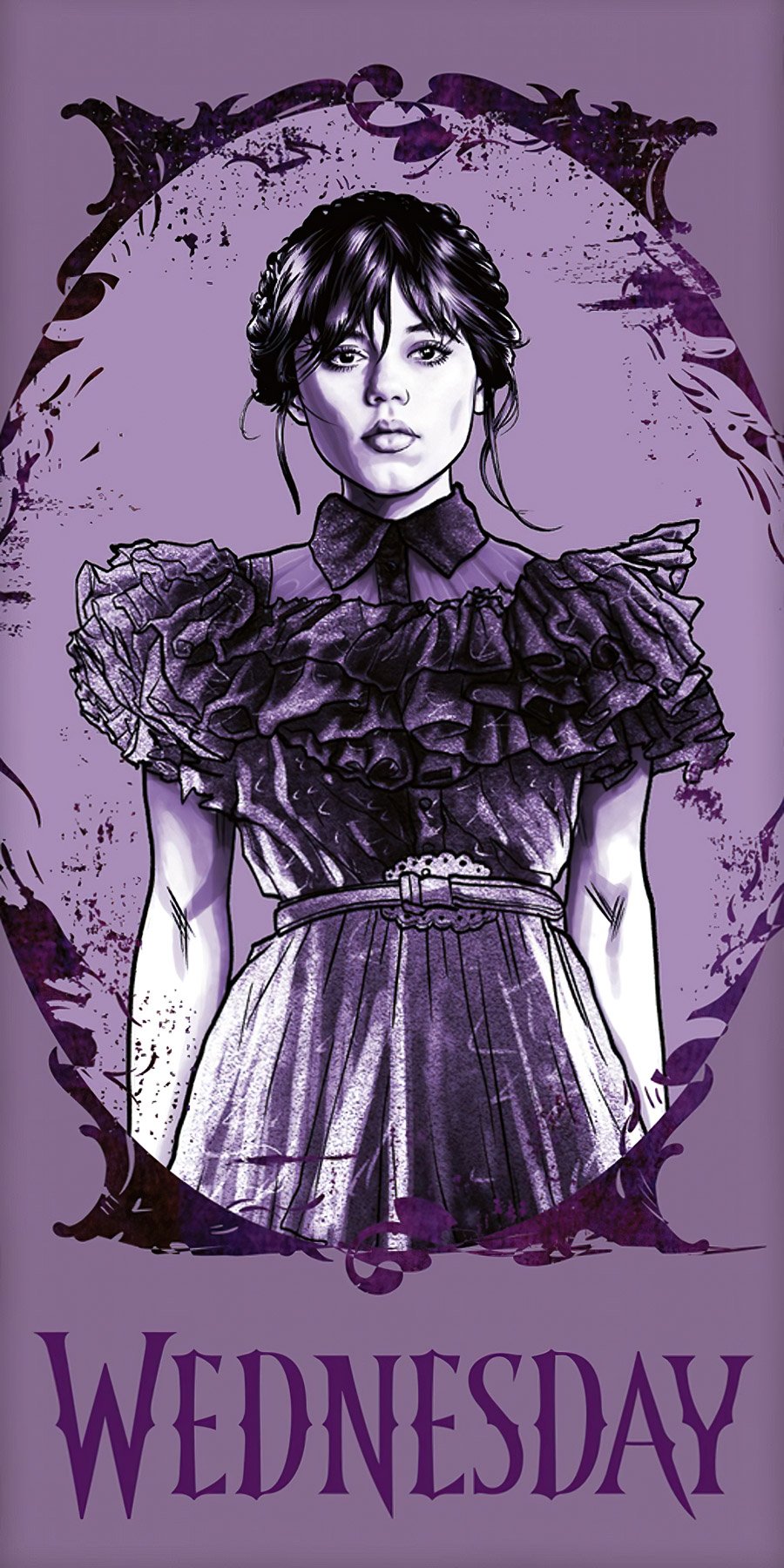 Jerry Fabrics Osuška Wednesday Purple Varianta: Osuška Wednesday Purple 70x140 cm