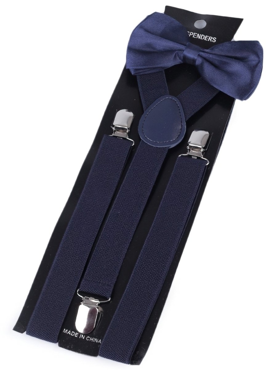 Stoklasa Dětská společenská chlapecká sada, motýlek a šle 650360/02, modrá