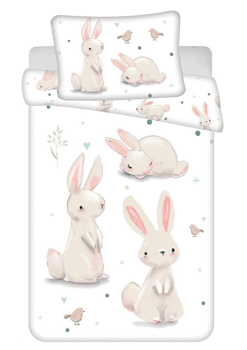 Jerry Fabrics Povlečení do postýlky Králíčci baby Varianta: Povlečení do postýlky Králíčci baby 100x135, 40x60 cm