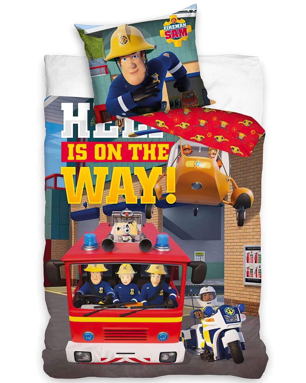 Carbotex Povlečení do postýlky Požárník Sam Pomoc je na Cestě