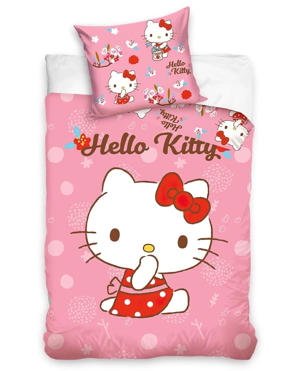 Carbotex Povlečení do postýlky Hello Kitty Malá Mlsalka - vyp