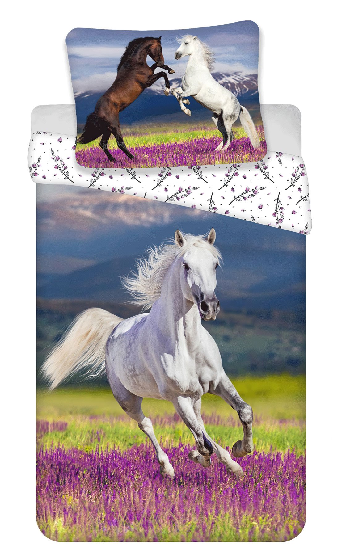 Jerry Fabrics Povlečení fototisk Horse Meadow Varianta: Povlečení fototisk Horse Meadow 140x200, 70x90 cm