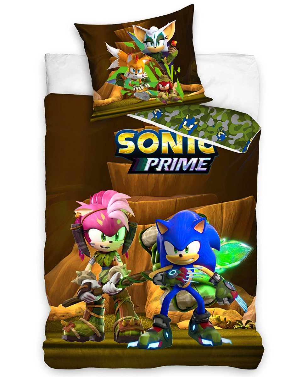 Carbotex Dětské povlečení Ježek Sonic a Amy Rose