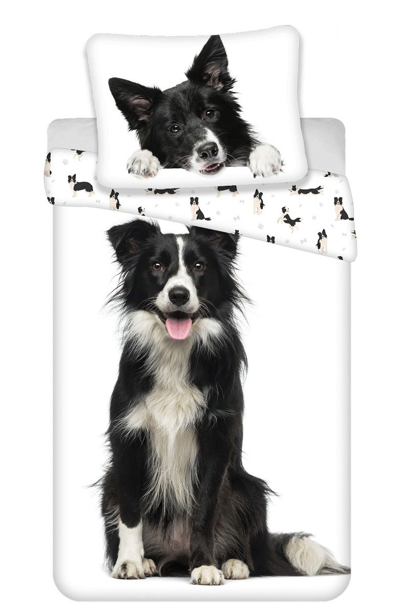 Jerry Fabrics Povlečení fototisk Border Kolie Varianta: Povlečení fototisk Border Kolie 140x200, 70x90 cm