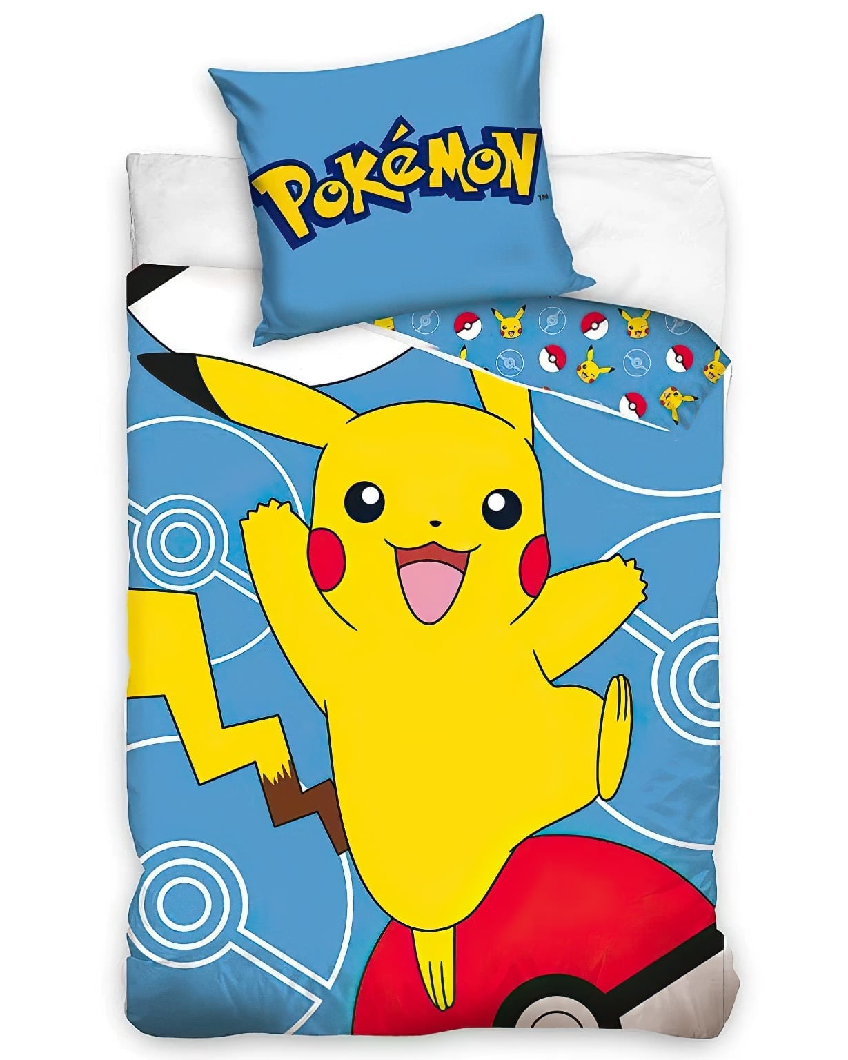 Carbotex Dětské povlečení Pokémon Pikachu a Pokéball