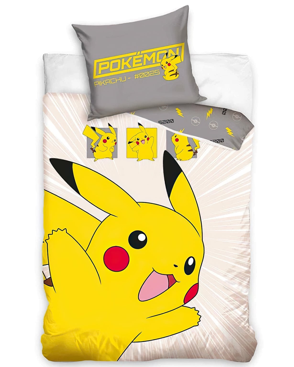 Carbotex Dětské povlečení Pokémon Pikachu v Akci
