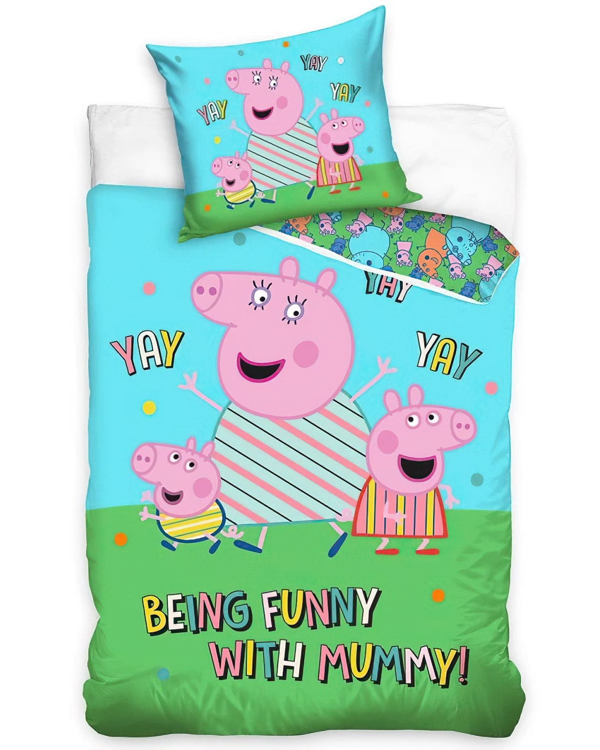 Carbotex Dětské povlečení Prasátko Pepina Nejlepší Maminka