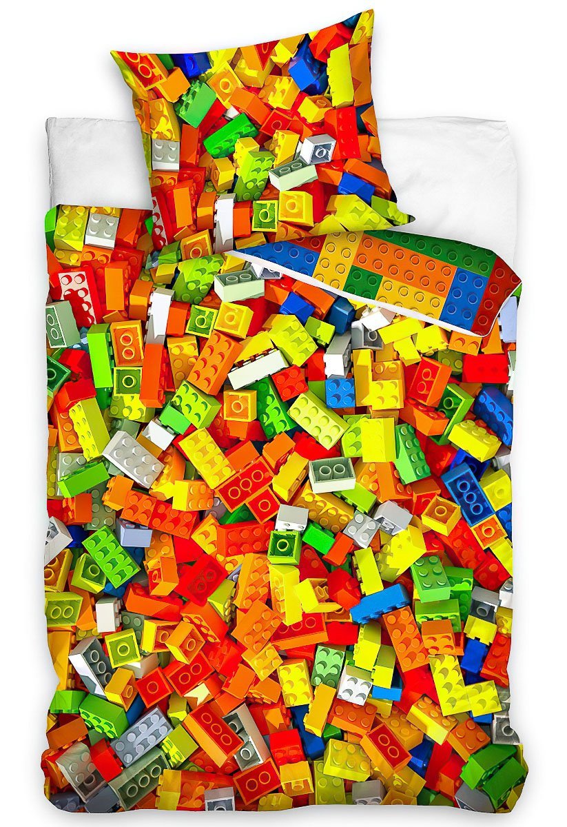 Carbotex Dětské povlečení Stavebnicové Kostky