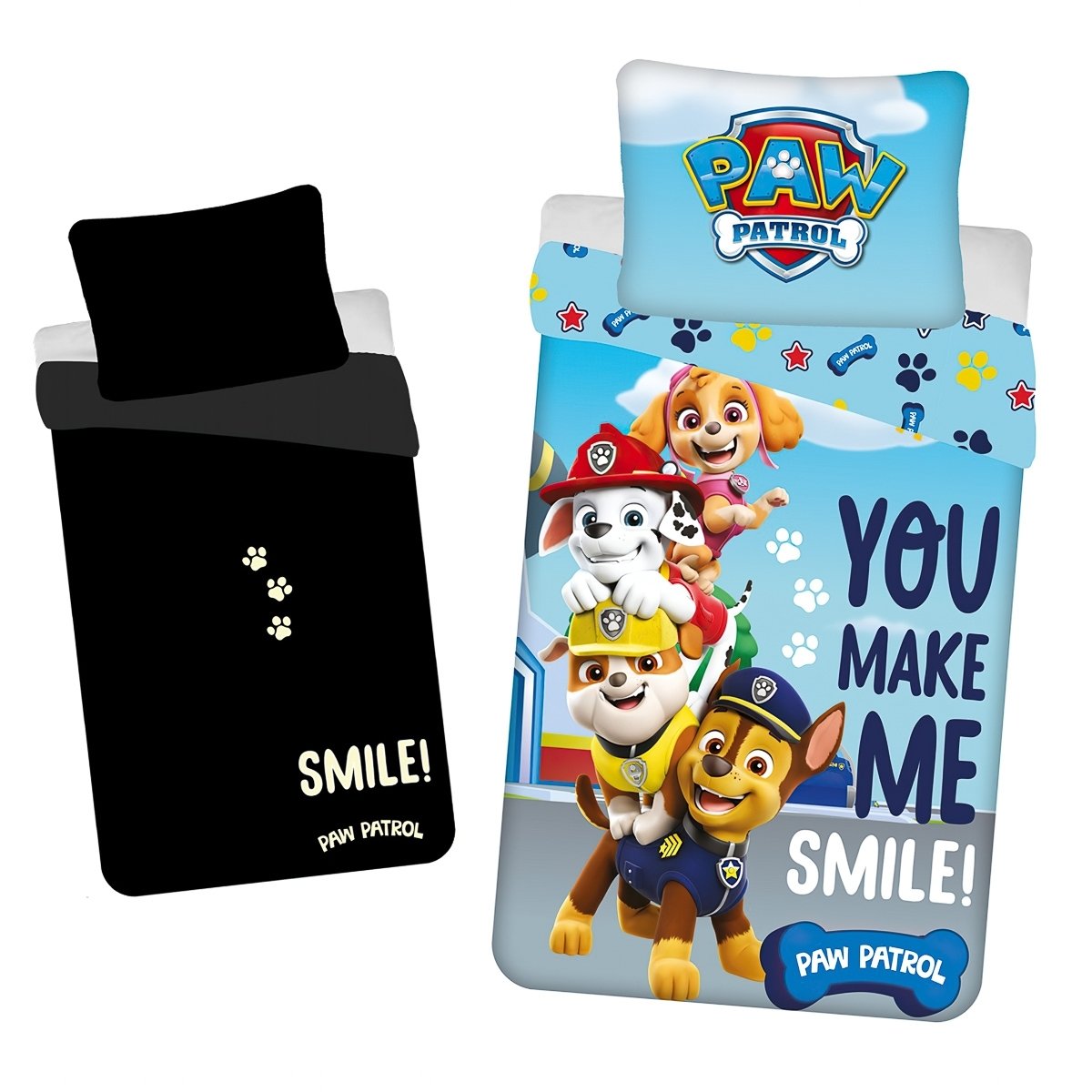 Jerry Fabrics Povlečení Paw Patrol PP325 svítící efekt Varianta: Povlečení Paw Patrol PP325 svítící efekt 140x200, 70x90 cm