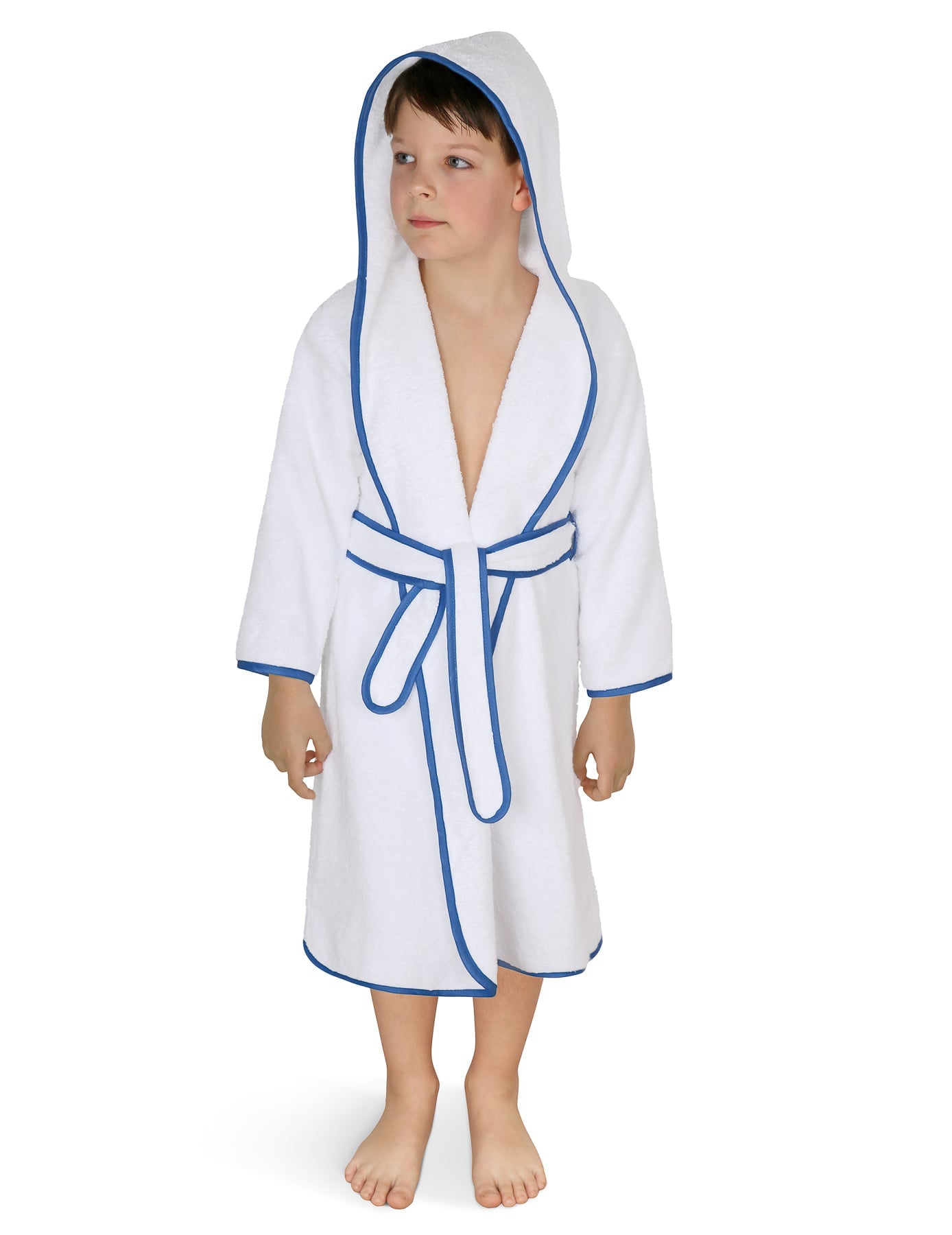 Bellatex Župan FROTÉ 001/25 bílý, bavlněné froté, dětský, velikost 5-7 let