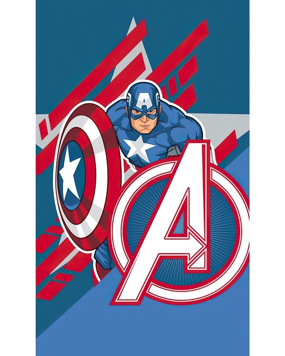 Carbotex Dětský ručník Avengers Kapitán Amerika 30x50 cm