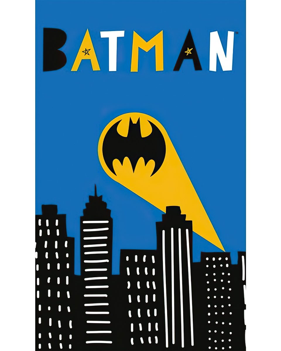Carbotex Dětský ručníček Batman Gotham City 30x50 cm