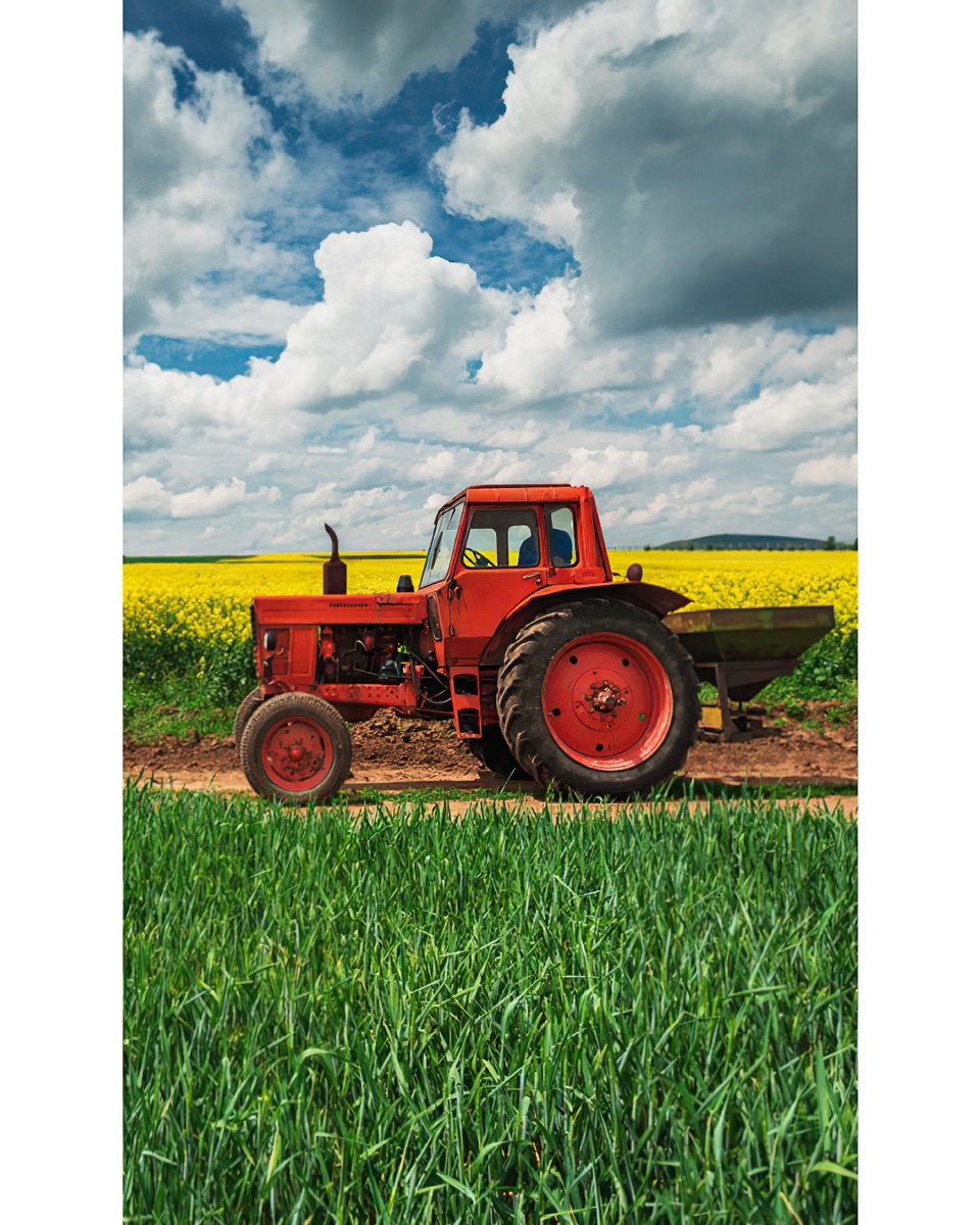 Carbotex Froté ručníček Červený Traktor