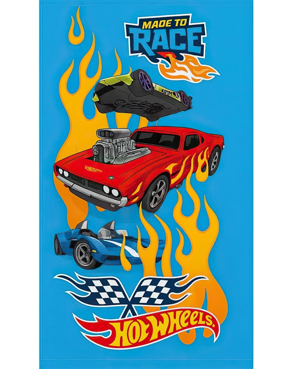 Carbotex Dětský ručník Hot Wheels Draci Silnic 30x50 cm
