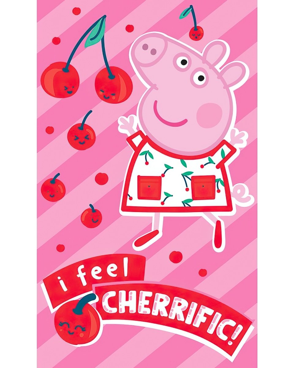 Carbotex Dětský ručník Prasátko Pepina Jako Třešnička 30x50 cm