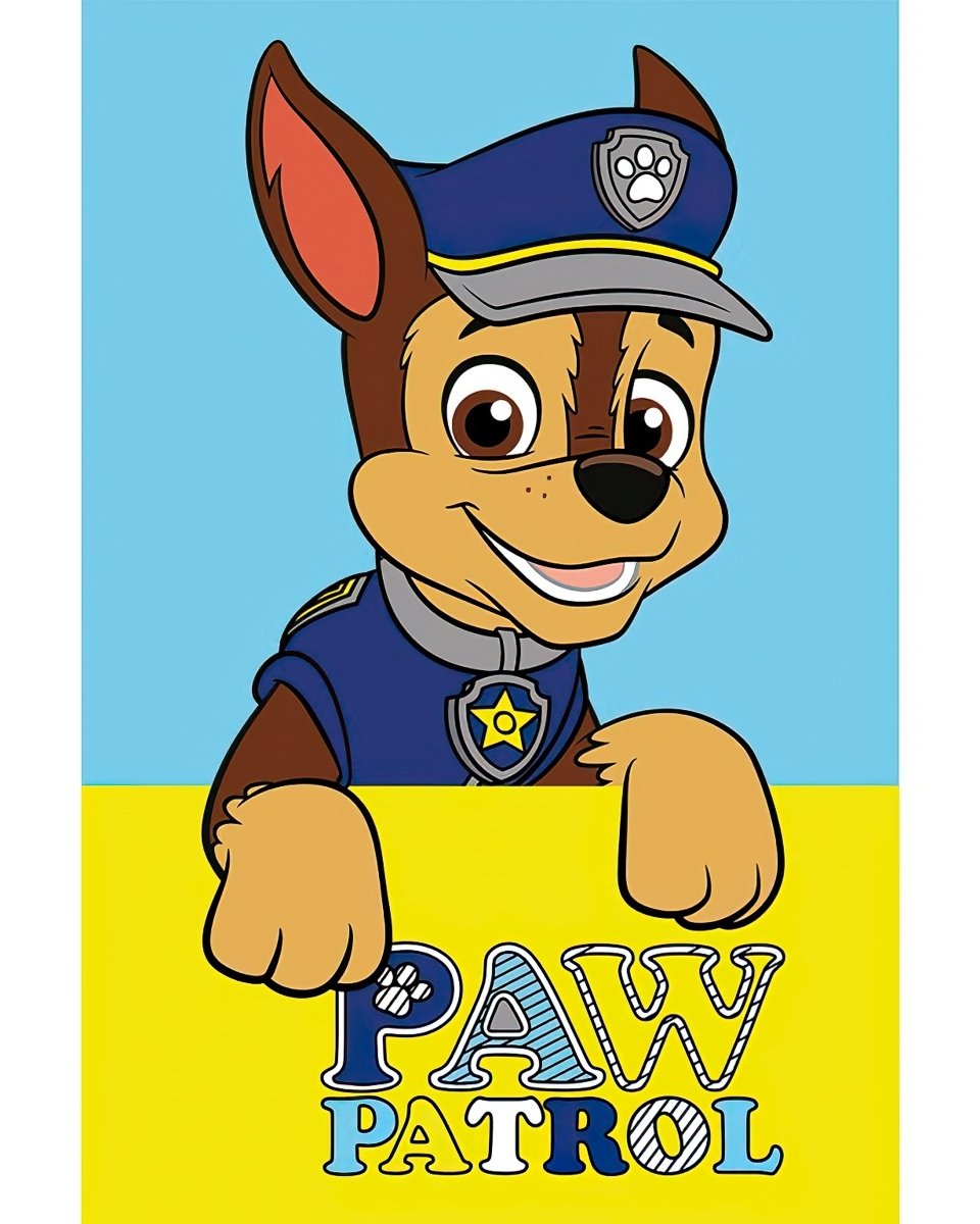 Carbotex Dětský ručník Tlapková Patrola Policista Chase 30x50 cm